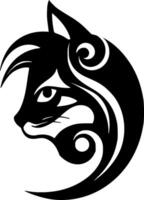 Cat, Minimalist and Simple Silhouette - illustration vector