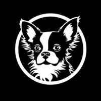 Chihuahua, Minimalist and Simple Silhouette - illustration vector
