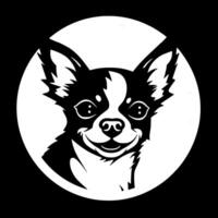 Chihuahua, Black and White illustration vector