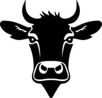 Cow, Minimalist and Simple Silhouette - illustration vector