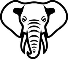 Elephant - Minimalist and Flat Logo - illustration vector