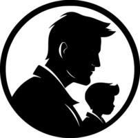 Father, Minimalist and Simple Silhouette - illustration vector