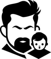 Father, Minimalist and Simple Silhouette - illustration vector