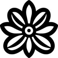 Flower, Black and White illustration vector