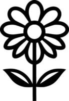Flower, Minimalist and Simple Silhouette - illustration vector