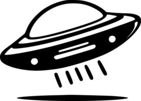Flying Saucer - Minimalist and Flat Logo - illustration vector