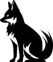 Fox, Minimalist and Simple Silhouette - illustration vector
