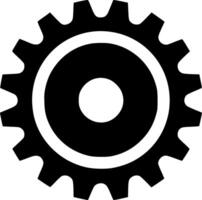 Gear, Minimalist and Simple Silhouette - illustration vector