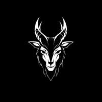 Goat, Minimalist and Simple Silhouette - illustration vector