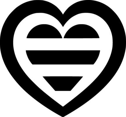 Heart - Minimalist and Flat Logo - illustration