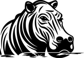 Hippopotamus - High Quality Logo - illustration ideal for T-shirt graphic vector