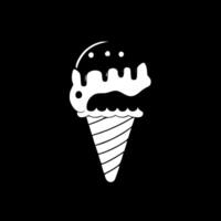 Ice Cream, Minimalist and Simple Silhouette - illustration vector