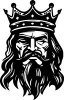 King, Minimalist and Simple Silhouette - illustration vector