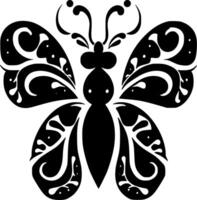 Ladybug, Minimalist and Simple Silhouette - illustration vector