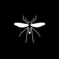 Mosquito - Black and White Isolated Icon - illustration vector