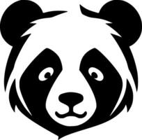 Panda, Minimalist and Simple Silhouette - illustration vector