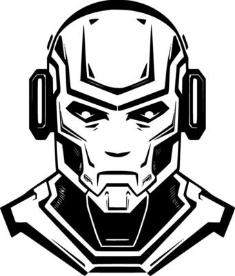 Robot, Minimalist and Simple Silhouette - illustration