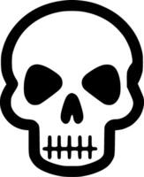 Skull, Minimalist and Simple Silhouette - illustration vector