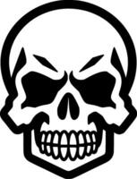 Skull, Minimalist and Simple Silhouette - illustration vector