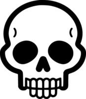 Skull, Minimalist and Simple Silhouette - illustration vector