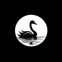 Swan, Minimalist and Simple Silhouette - illustration vector