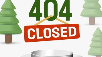 404 closed internet, wrong page, animation, motion picture, web, surfing. video