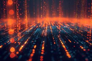 Insightful Big data visualization. Generate Ai photo