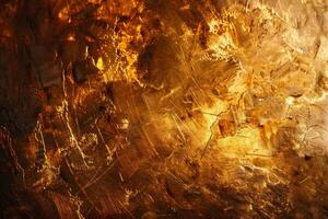 Highresolution image depicting a luxurious golden texture with intricate details photo