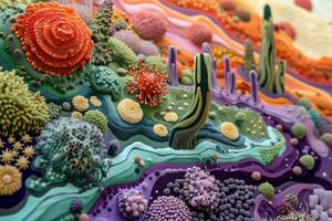 Exploring the microscopic world of claymation photo