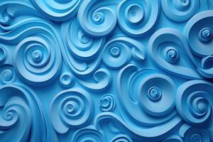 Intricate scrollwork forming a seamless pattern of swirls photo