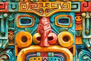 Unconventional Abstract ancient american. Generate AI photo