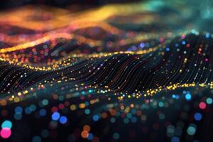 Complex Big data visualization. Generate Ai photo