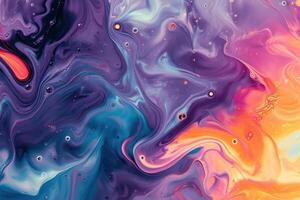 Kaleidoscopic Abstract colorful liquid. Generate Ai photo