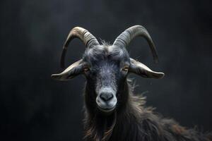 Mythical Bathomet goat satana. Generate Ai photo
