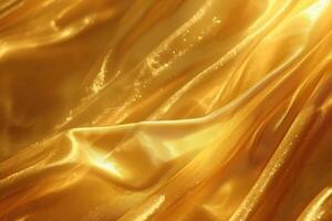 Reflective Gold shiny triangle background. Generate Ai photo