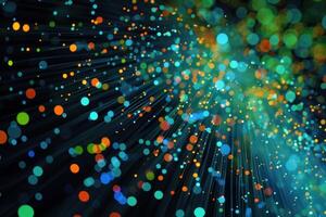Interactive Big data visualization. Generate Ai photo