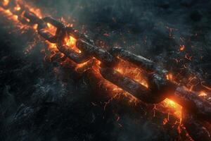 Dynamic Battle arena chains. Generate Ai photo