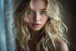 Striking Beautiful blonde models. Generate Ai photo