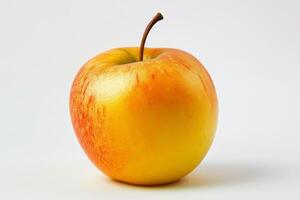 Fresh juicy apple on white background photo