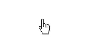 and cursor finger animation button click video