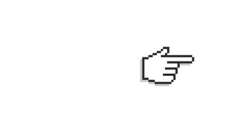 and cursor finger animation button click video