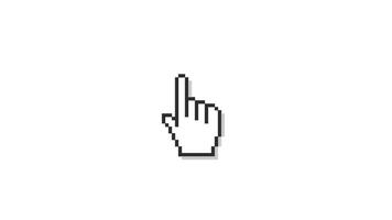 and cursor finger animation button click video