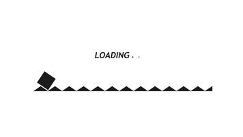 2d animation loading progress bar, element concept shape with alpha channel. video
