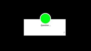 question bar fans streaming animation with alpha channel or transparency background video