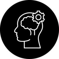 Cognitive Function Circle Icon vector