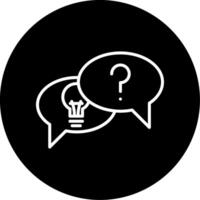 Problem Finding Circle Icon vector