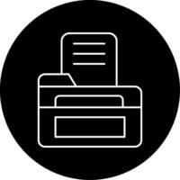 Open File Circle Icon vector