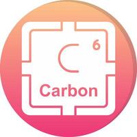 Carbon Circle Icon vector