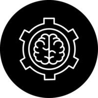 Brain Functions Circle Icon vector