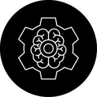 Brain Functions Circle Icon vector